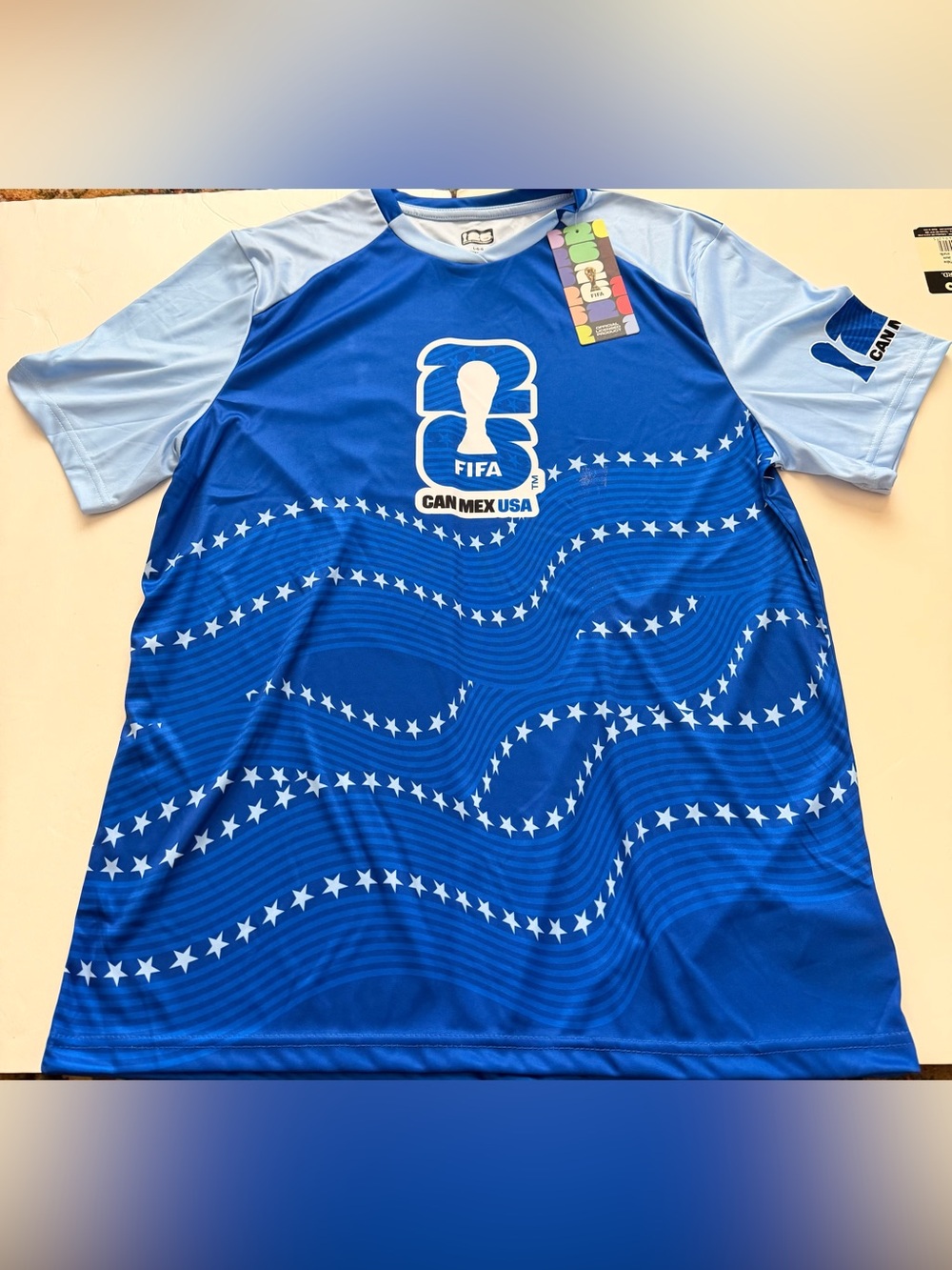 Official FIFA CAN MEX USA Graphic Performance Shirt Men’s Large Soccer